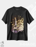 تیشرت مشکی طرح دار نماد پاریس، دکور معاصر اثر کیت کاریگان | فروشگاه ایماژ