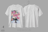 تیشرت سفید طرح دار شکوفا شدن در تاریکی، دکور معاصر اثر کیت رابرتس | immage.ir