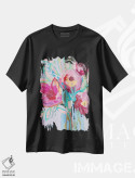 تیشرت مشکی طرح دار شکوفه های تابستانی، دکور معاصر اثر کیت رابرتس | immage.ir