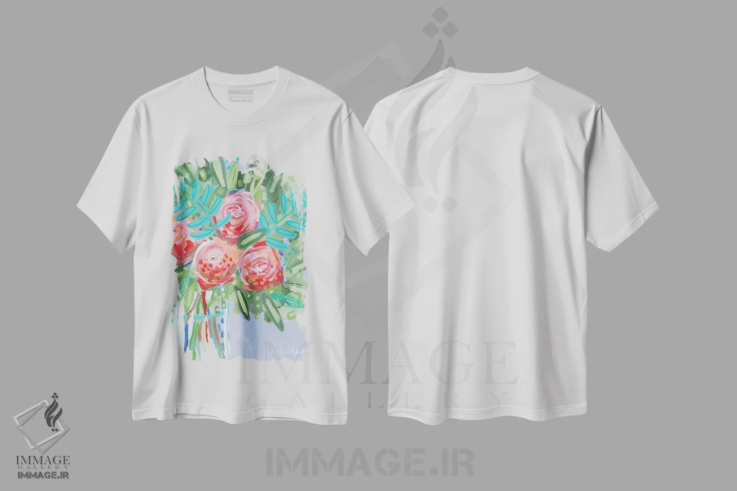 تیشرت سفید طرح دار ما می توانیم انتخاب کنیم که شکوفا شویم، دکور معاصر اثر کیت رابرتس | immage.ir