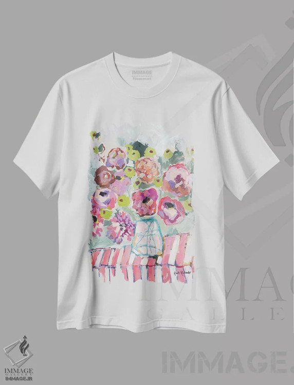 تیشرت سفید طرح دار نمی توانند مرا مجبور کنند رویاپردازی را متوقف کنم، دکور معاصر اثر کیت رابرتس | immage.ir