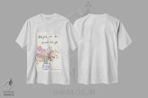 تیشرت سفید طرح دار لذت های ساده، مدیوم اثر کیت رابرتس | immage.ir