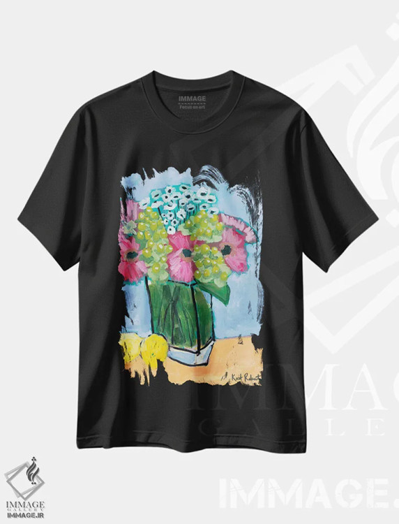 تیشرت مشکی طرح دار مجموعه میز آشپزخانه ۲، تزئینی اثر کیت رابرتس | immage.ir