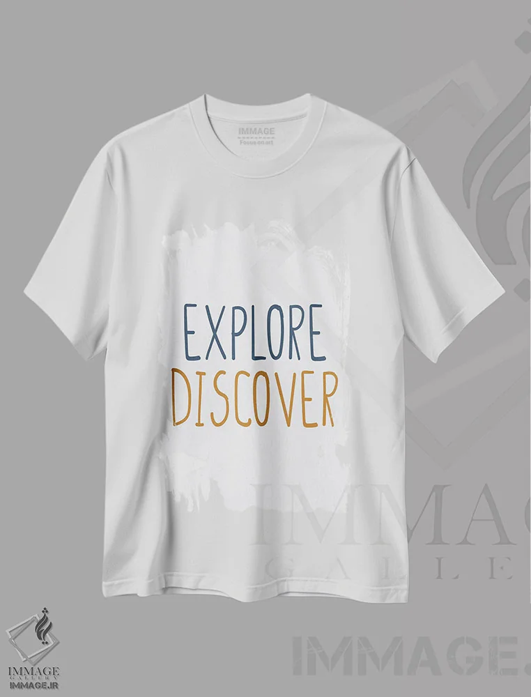 تیشرت سفید طرح دار تعقیب III، هنر دیجیتال اثر کیمبرلی آلن | فروشگاه ایماژ