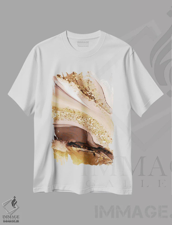 تیشرت سفید طرح دار سلام زیبایی I اثر کیمبرلی آلن | immage.ir