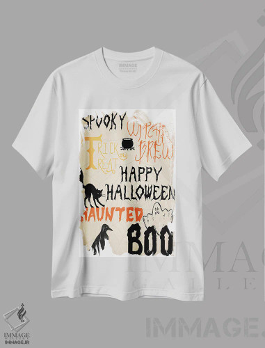 تیشرت سفید طرح دار شجاع رنگین کمانی VI، هنر دیجیتال اثر کیمبرلی آلن | فروشگاه ایماژ