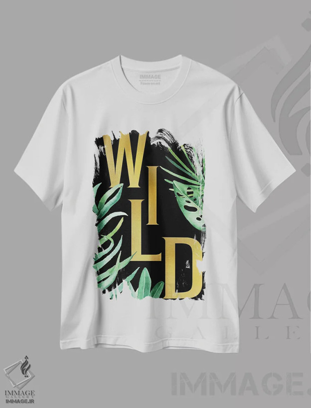 تیشرت سفید طرح دار وحشی I، دکور بوهمی اثر کیمبرلی آلن | فروشگاه ایماژ