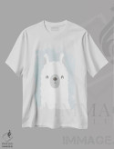 تیشرت سفید طرح دار لاما لاما I، تزئینی اثر کیمبرلی آلن | immage.ir