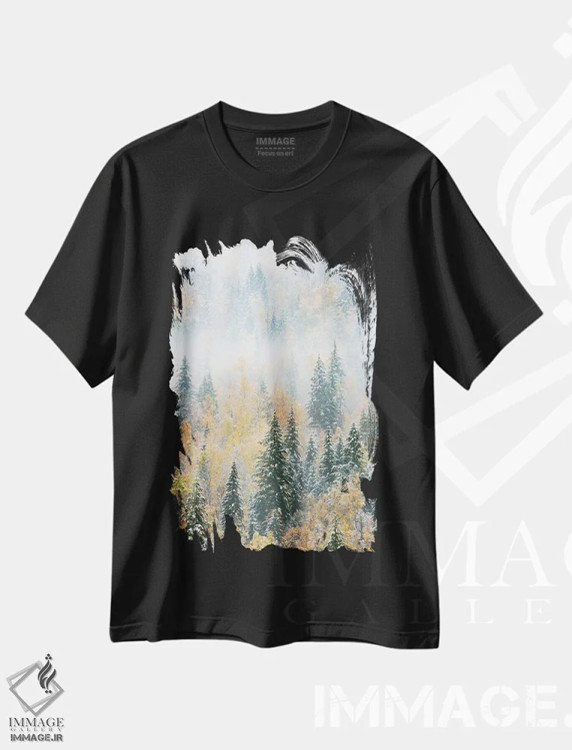 تیشرت مشکی طرح دار آثار جودیت زیمرمن - immage.ir