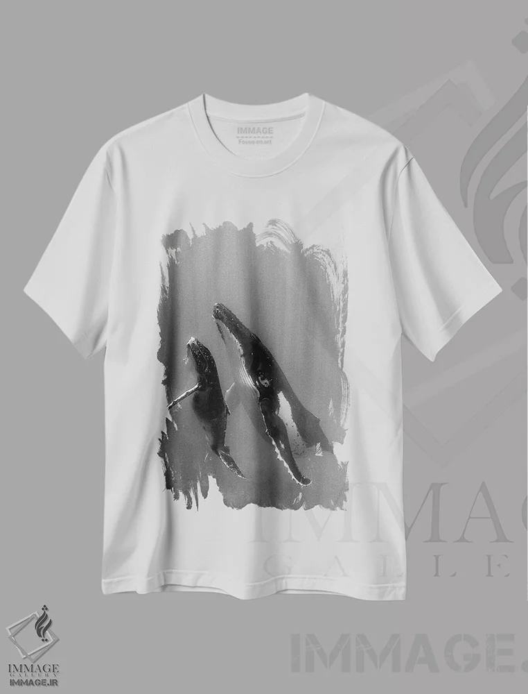 تیشرت سفید طرح دار آثار جودیت زیمرمن - immage.ir