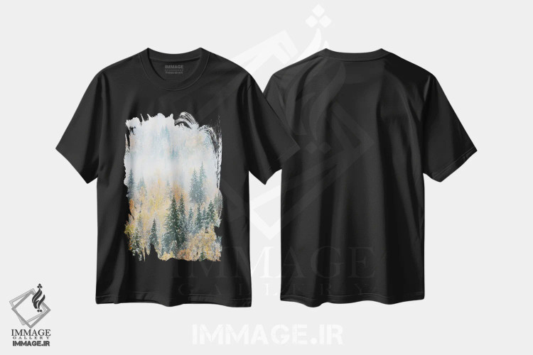 تیشرت مشکی طرح دار آثار جودیت زیمرمن - immage.ir