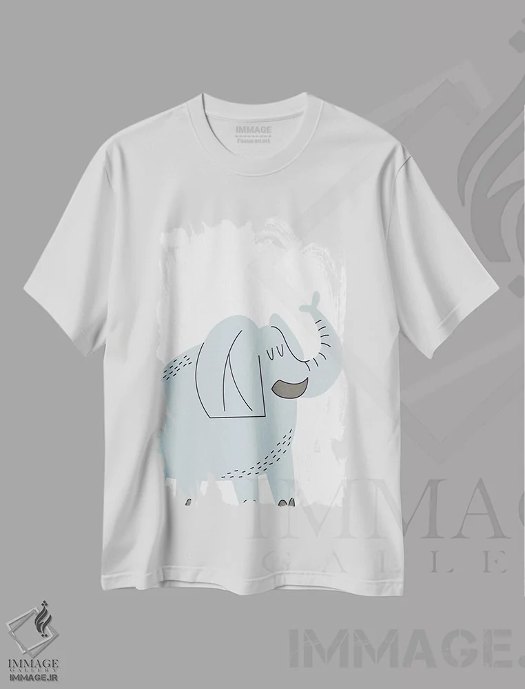 تیشرت سفید طرح دار وحشی IV، تزئینی اثر کیمبرلی آلن | فروشگاه ایماژ