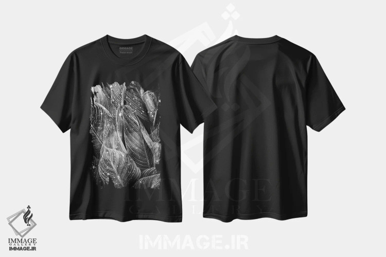 تیشرت مشکی طرح دار آثار کیمبرلی آلن - فروشگاه ایماژ