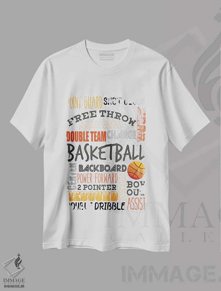 تیشرت سفید طرح دار دانک، هنر دیجیتال اثر کیمبرلی آلن | فروشگاه ایماژ