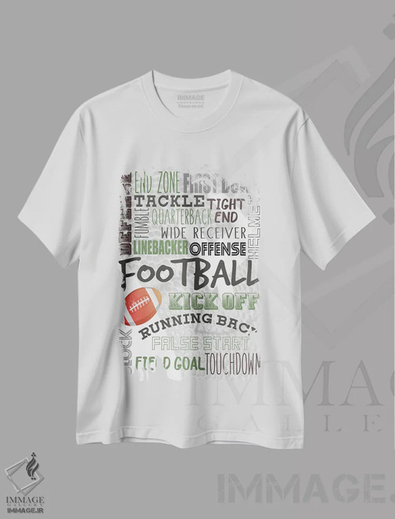 تیشرت سفید طرح دار تاچ داون، هنر دیجیتال اثر کیمبرلی آلن | فروشگاه ایماژ