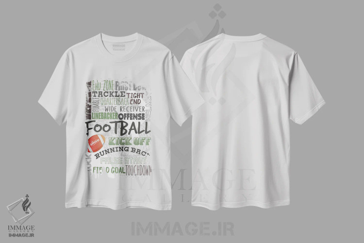 تیشرت سفید طرح دار تاچ داون، هنر دیجیتال اثر کیمبرلی آلن | فروشگاه ایماژ