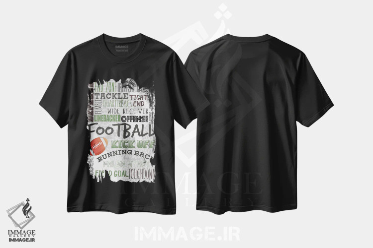 تیشرت مشکی طرح دار تاچ داون، هنر دیجیتال اثر کیمبرلی آلن | immage.ir