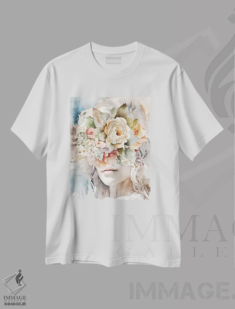 تیشرت سفید طرح دار ملایم، دکور بوهمی اثر کیمبرلی آلن | immage.ir