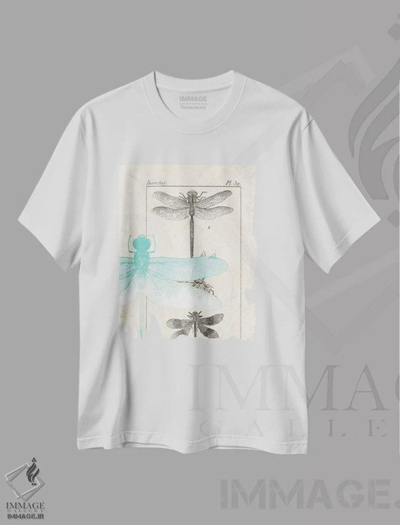 تیشرت سفید طرح دار راهنمای میدانی I، تزئینی اثر کیمبرلی آلن | فروشگاه ایماژ