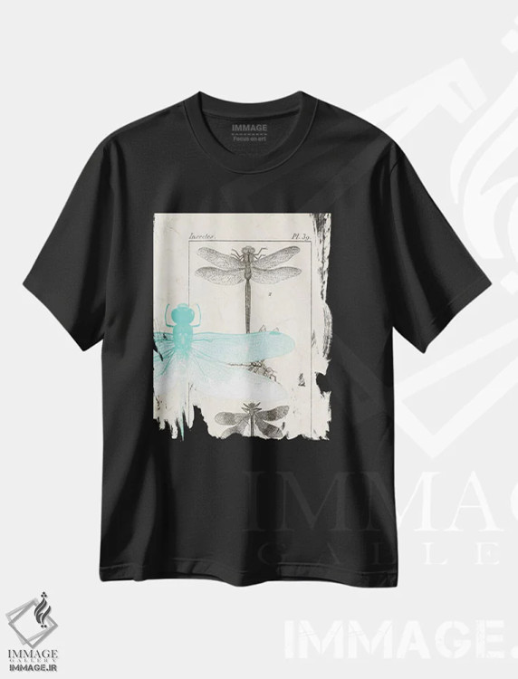 تیشرت مشکی طرح دار راهنمای میدانی I، تزئینی اثر کیمبرلی آلن | immage.ir