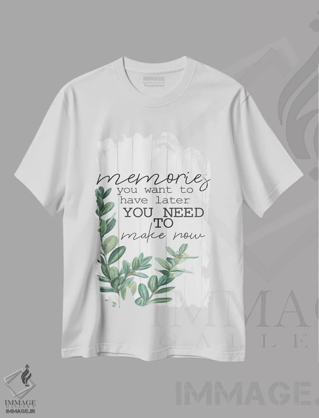 تیشرت سفید طرح دار خاطرات III، دکور روستایی اثر کیمبرلی آلن | فروشگاه ایماژ