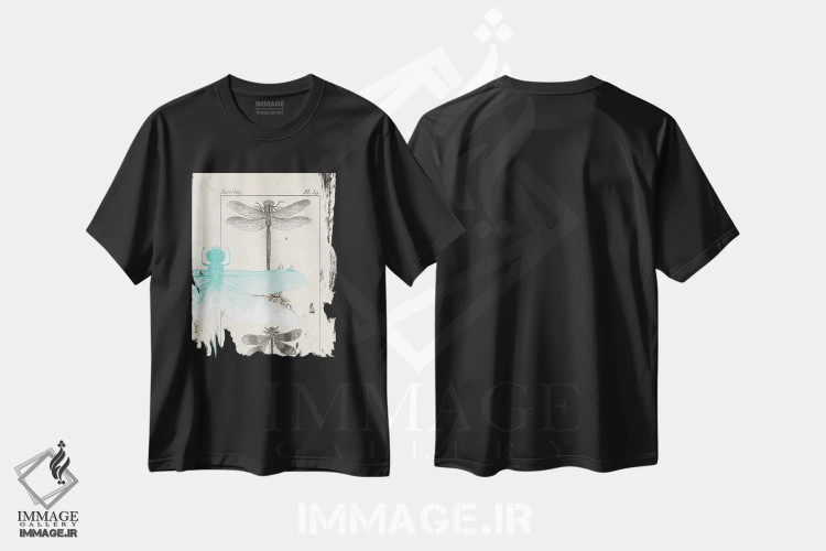 تیشرت مشکی طرح دار راهنمای میدانی I، تزئینی اثر کیمبرلی آلن | immage.ir