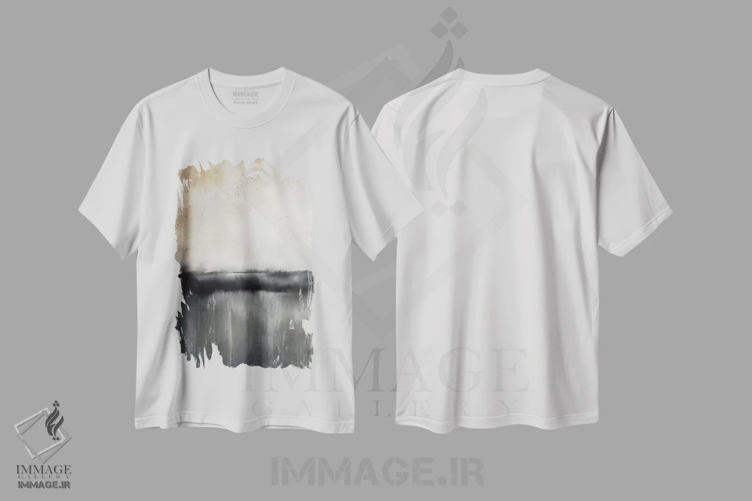 تیشرت سفید طرح دار غروب آفتاب اثر کیمبرلی آلن | immage.ir