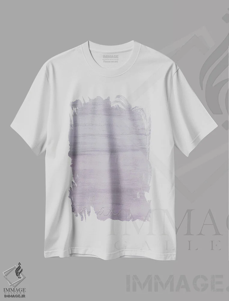 تیشرت سفید طرح دار آرامش I، تزئینی اثر کیمبرلی آلن | immage.ir
