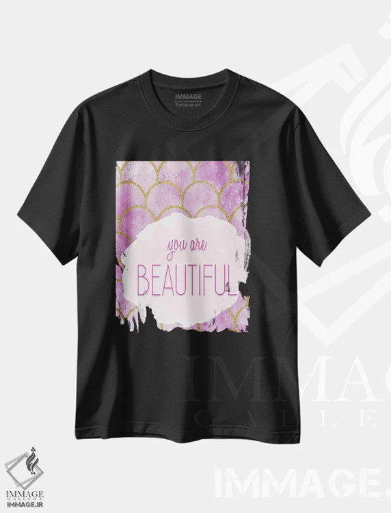 تیشرت مشکی طرح دار تو هستی II، تزئینی اثر کیمبرلی آلن | فروشگاه ایماژ