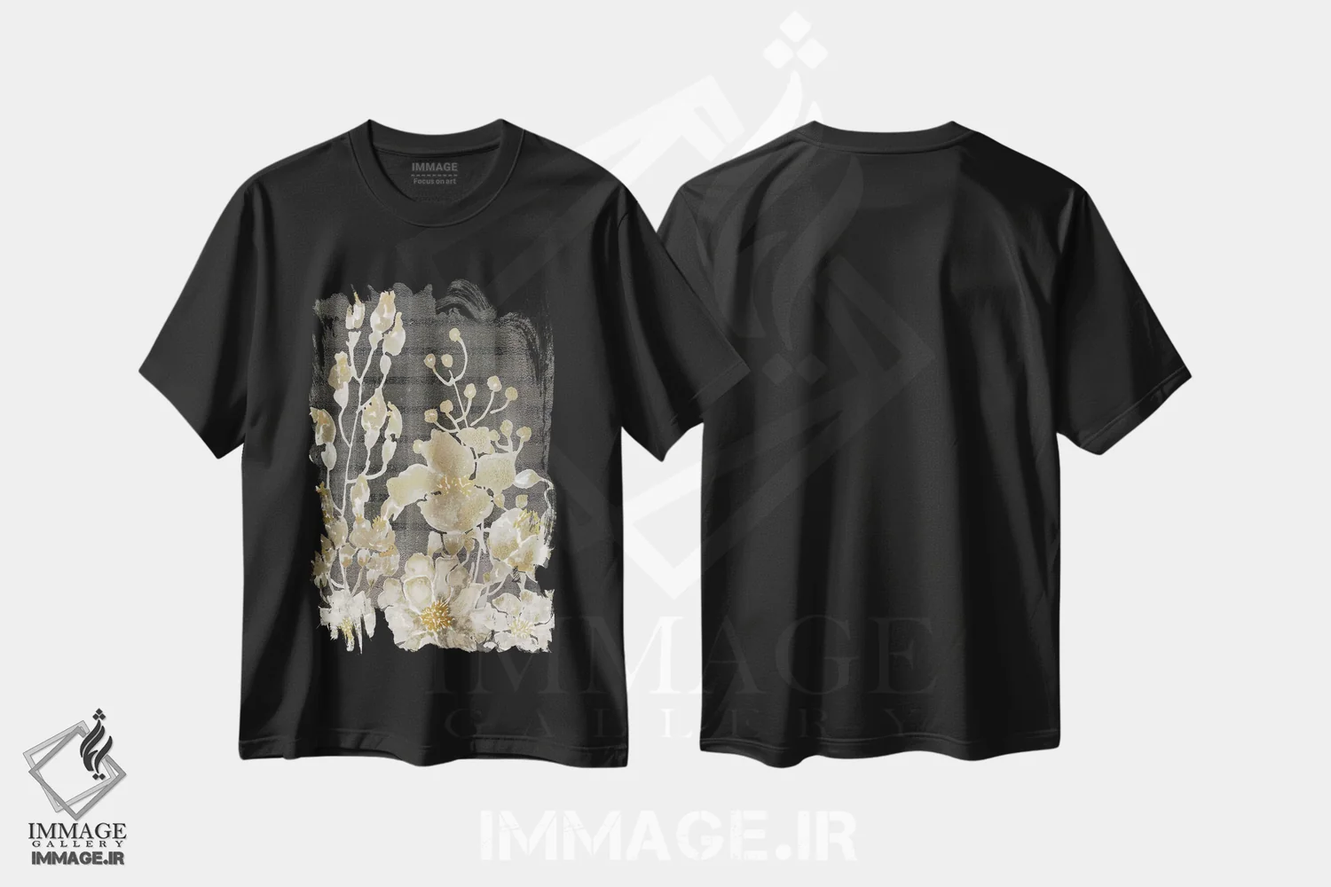 تیشرت مشکی طرح دار مزارع طلایی II، دکور معاصر اثر کیمبرلی آلن | immage.ir