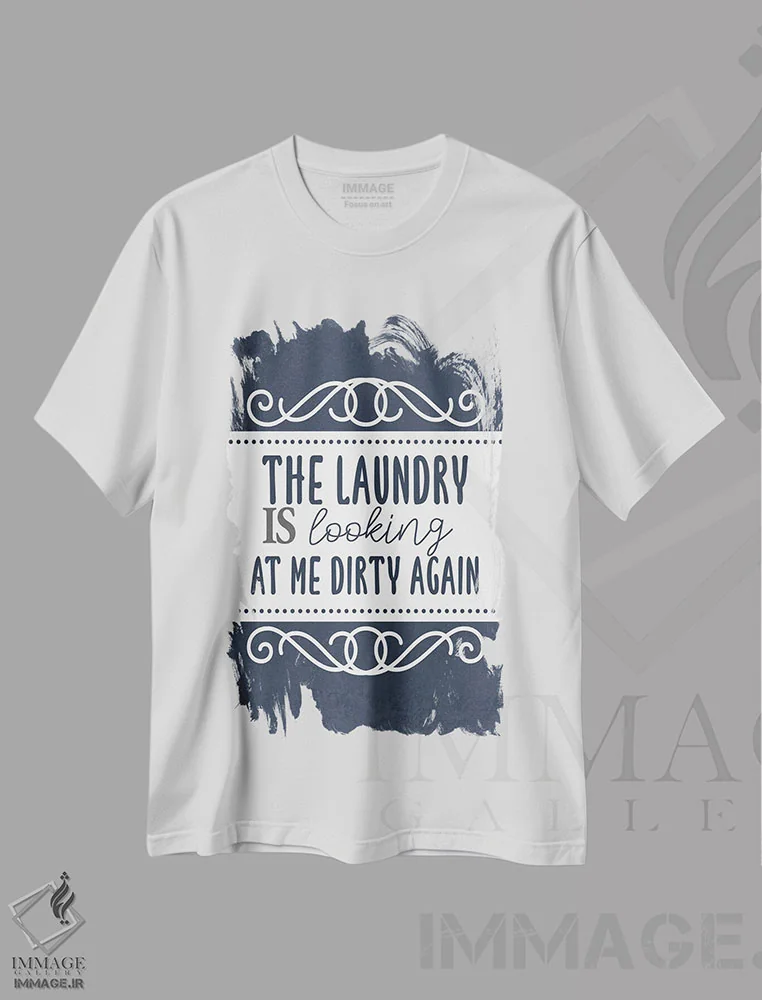 تیشرت سفید طرح دار رختشویی امروز III، هنر دیجیتال اثر کیمبرلی آلن | immage.ir