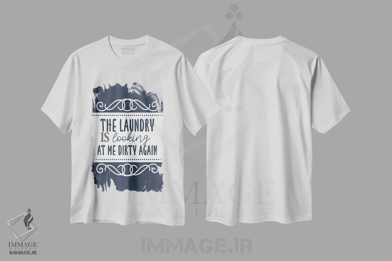 تیشرت سفید طرح دار رختشویی امروز III، هنر دیجیتال اثر کیمبرلی آلن | immage.ir