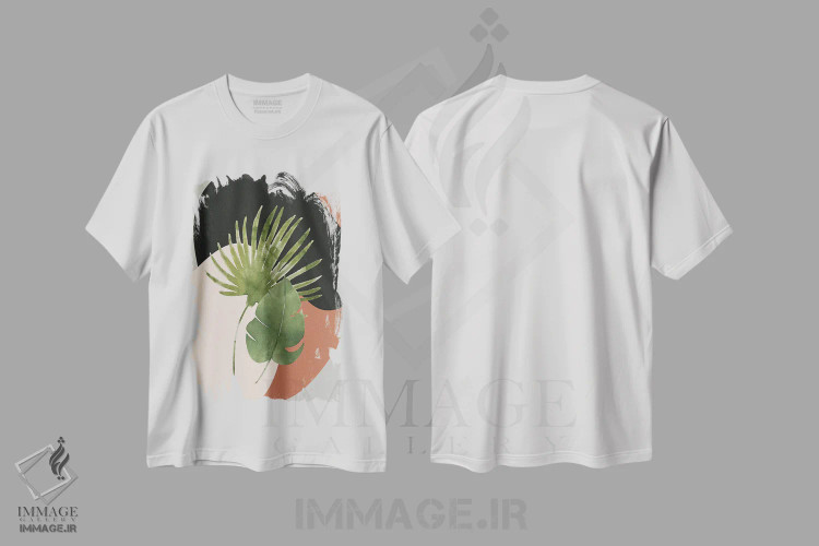 تیشرت سفید طرح دار سنگ ها، تزئینی اثر کیمبرلی آلن | فروشگاه ایماژ