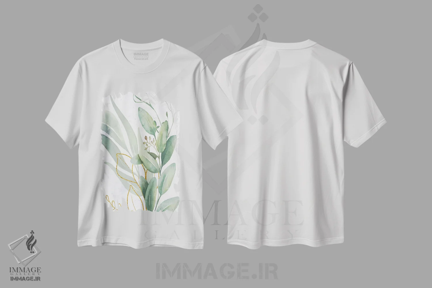 تیشرت سفید طرح دار سبزها تا طلا، مدیوم اثر کیمبرلی آلن | immage.ir