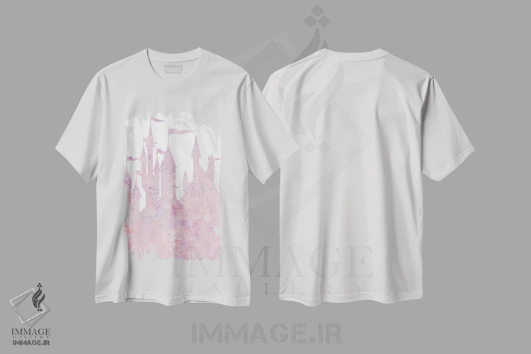 تیشرت سفید طرح دار یک پرنسس واقعی ۱، تزئینی اثر کیمبرلی آلن | immage.ir