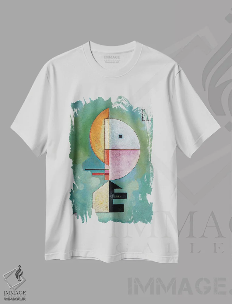 تیشرت سفید طرح دار 1929,بالا رو، ۱۹۲۹، آبستره اثر واسیلی کاندینسکی | immage.ir