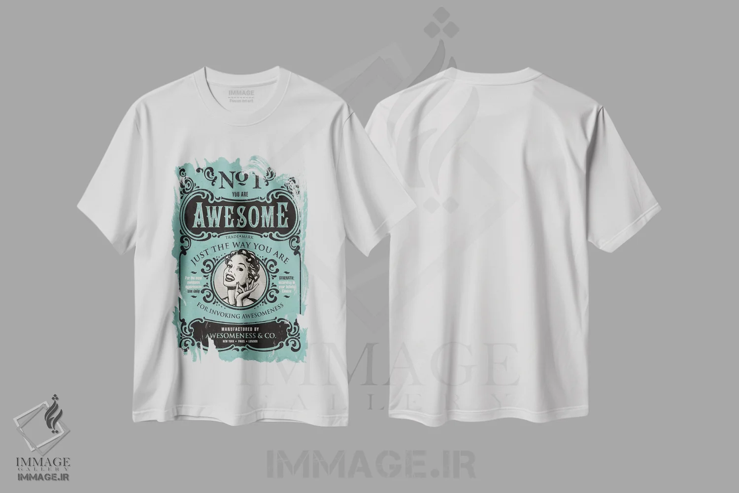 تیشرت سفید طرح دار شگفت انگیزی، هنر فاخر معاصر اثر استر کی | فروشگاه ایماژ