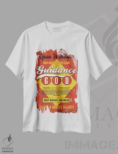 تیشرت سفید طرح دار ۲۴ ساعته باز است، هنر فاخر معاصر اثر استر کی | فروشگاه ایماژ