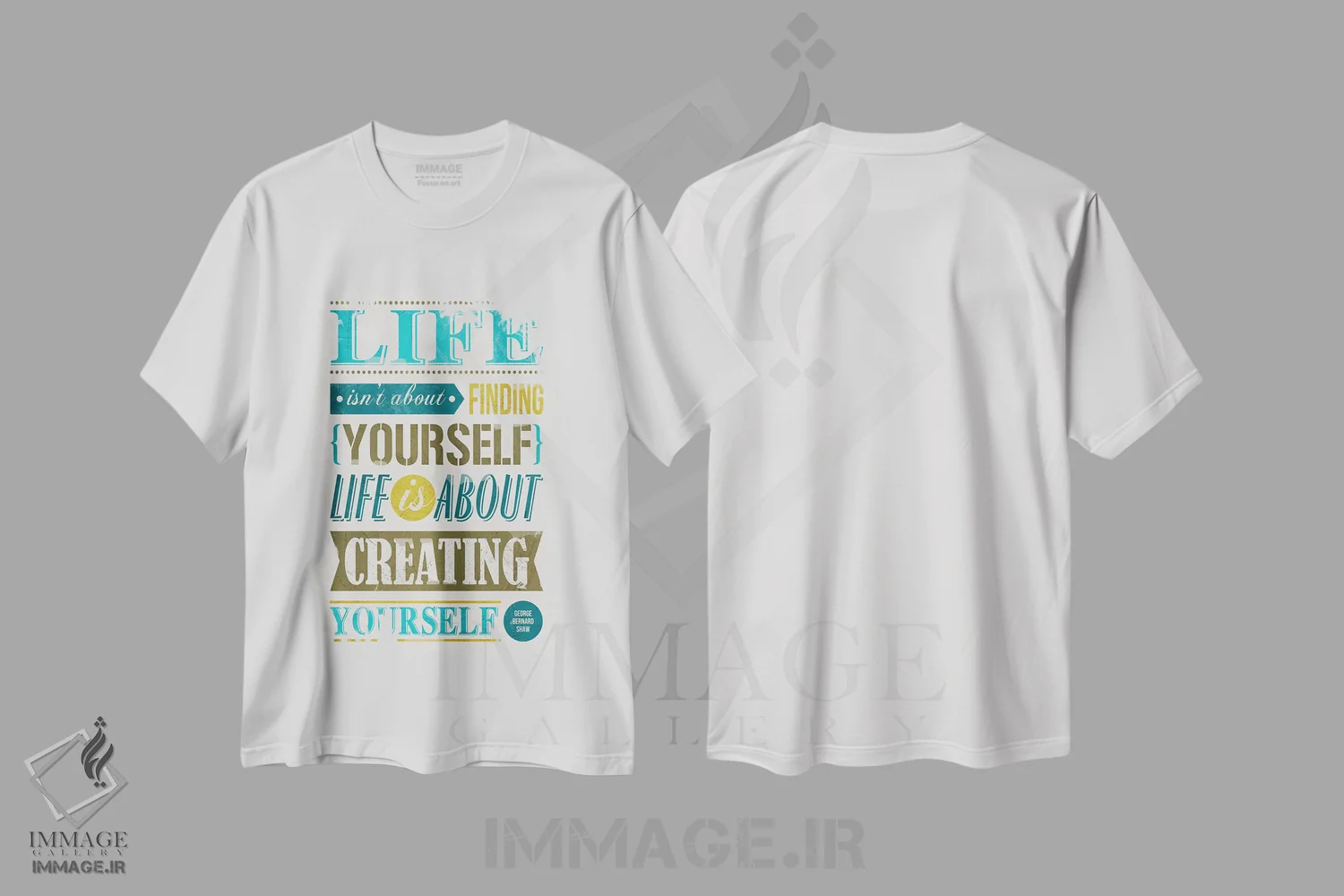 تیشرت سفید طرح دار خودت را بساز، هنر فاخر معاصر اثر استر کی | فروشگاه ایماژ