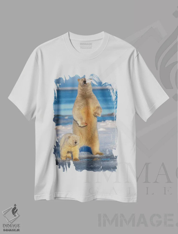 تیشرت سفید طرح دار آثار استیو کازلوسکی - immage.ir