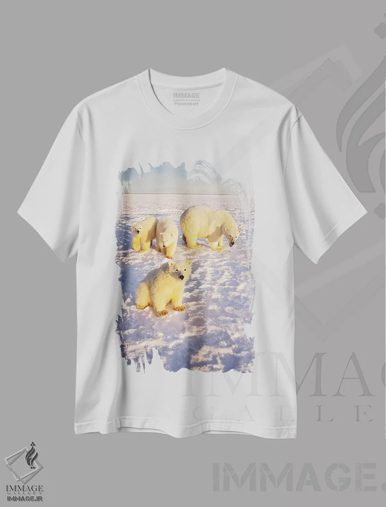 تیشرت سفید طرح دار آثار استیو کازلوسکی - immage.ir
