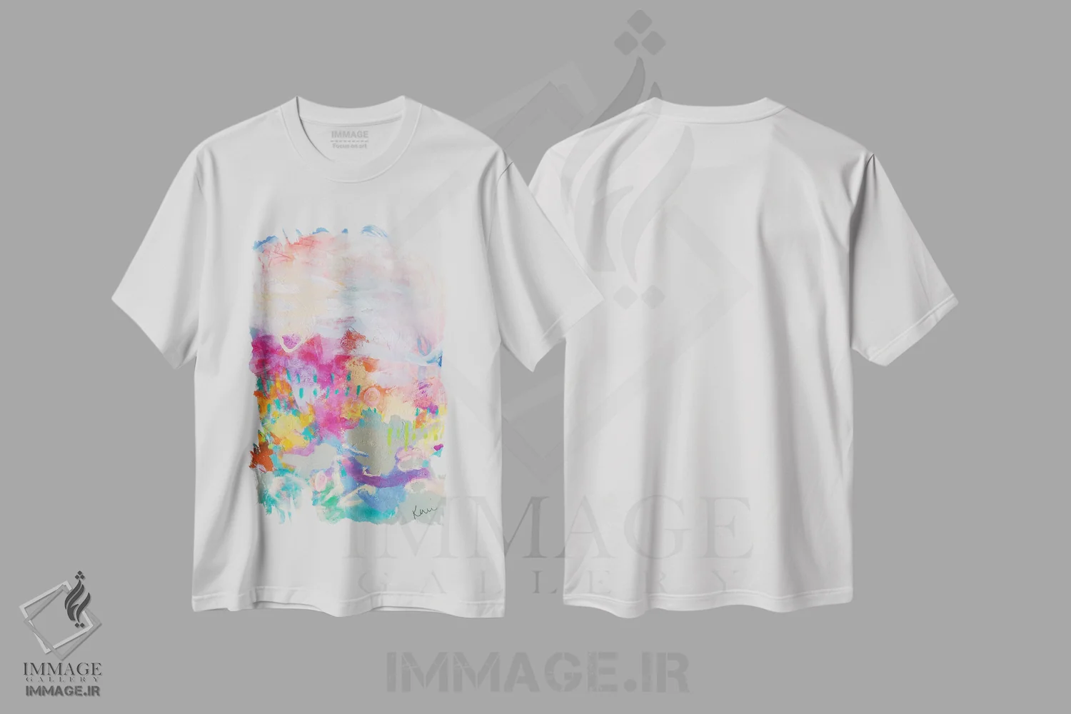 تیشرت سفید طرح دار شادمانی ات شکل خواهد گرفت اثر کری مک کیب | immage.ir