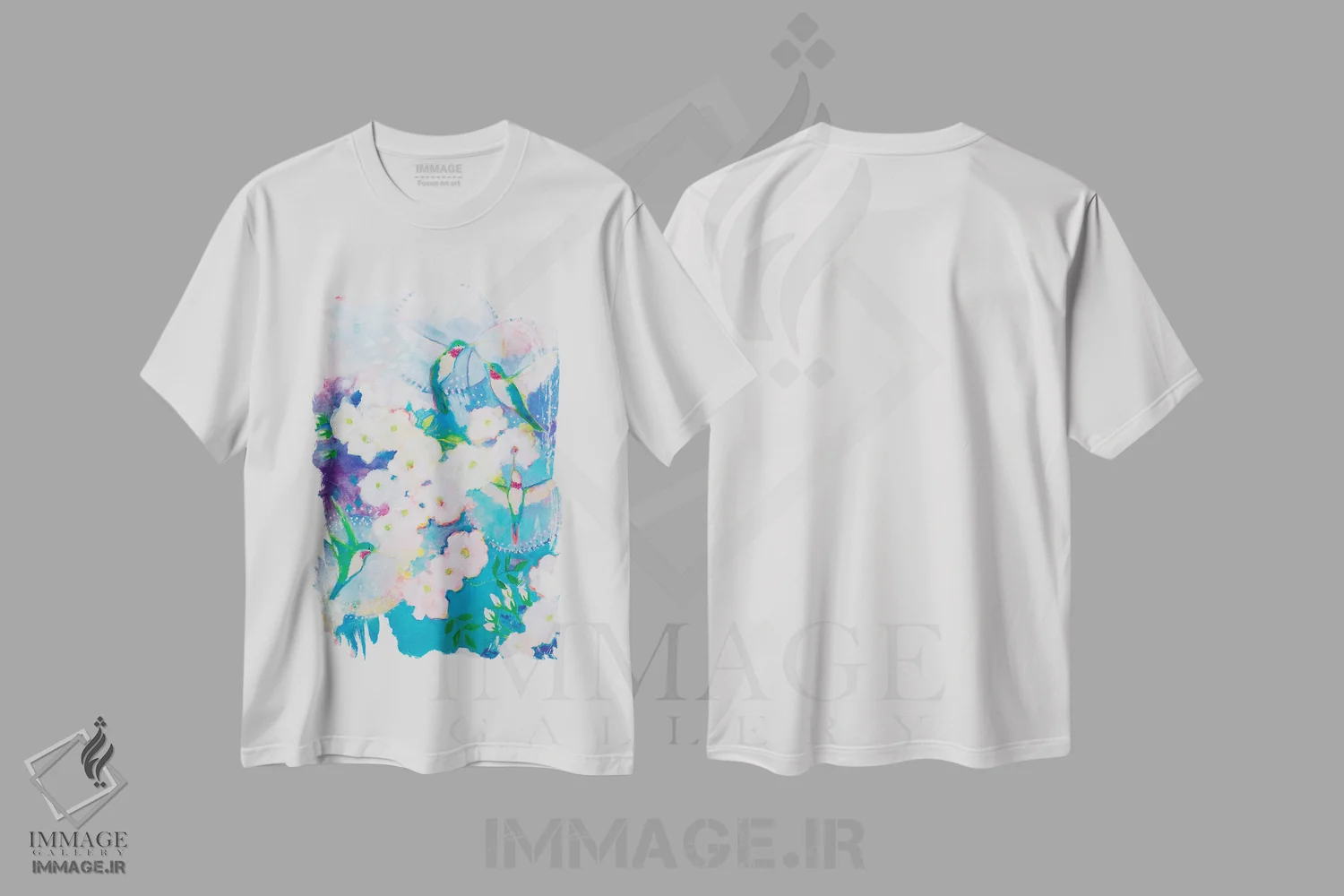 تیشرت سفید طرح دار خوشامد پرمانند، مدیوم اثر کری مک کیب | immage.ir