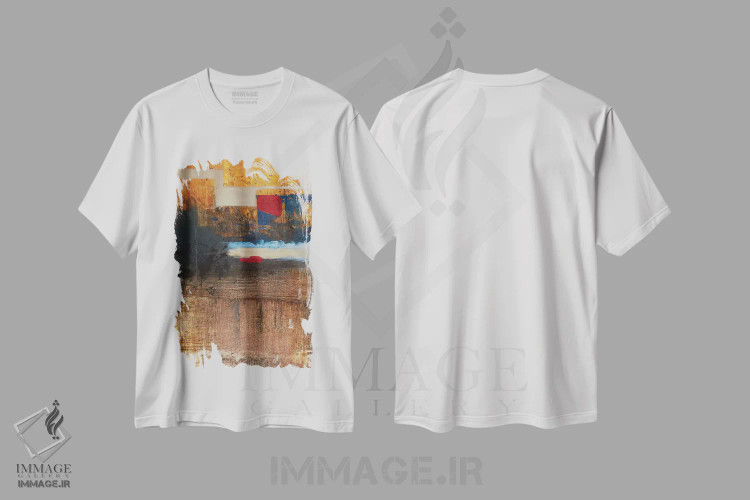 تیشرت سفید طرح دار سرنوشت اثر کی بی ام | فروشگاه ایماژ