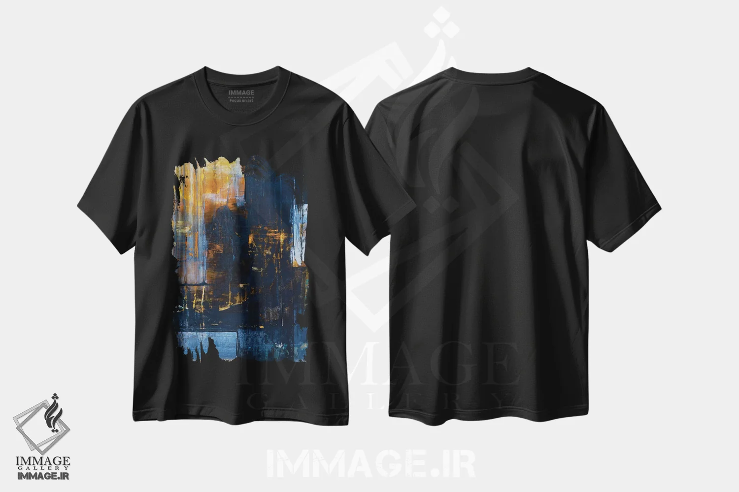 تیشرت مشکی طرح دار دروغ اثر کی بی ام | immage.ir