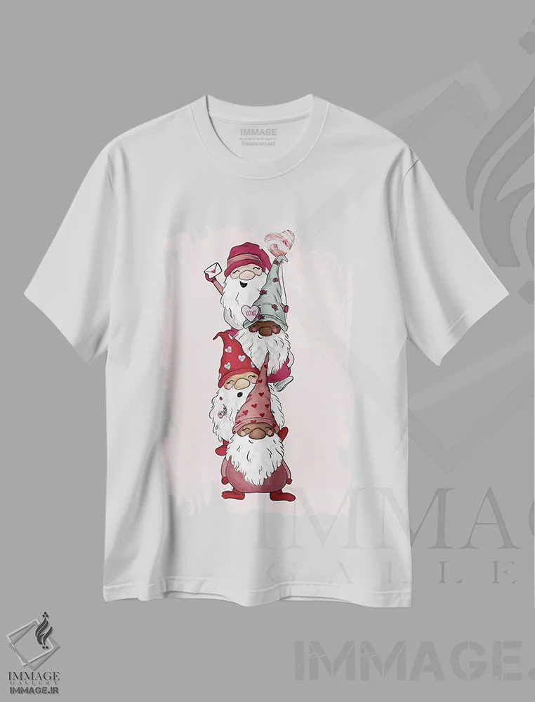 تیشرت سفید طرح دار جن های عاشقانه، هنر دیجیتال اثر کیتی برایانت | immage.ir