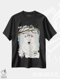 تیشرت مشکی طرح دار خرس قطبی زمستانی، حیوانات کریسمسی اثر کیتی برایانت | فروشگاه ایماژ