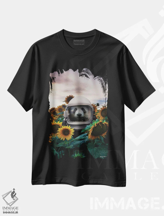 تیشرت مشکی طرح دار می توانیم با هم گم شویم، عکاسی ترکیبی اثر کارن کانتوک | immage.ir
