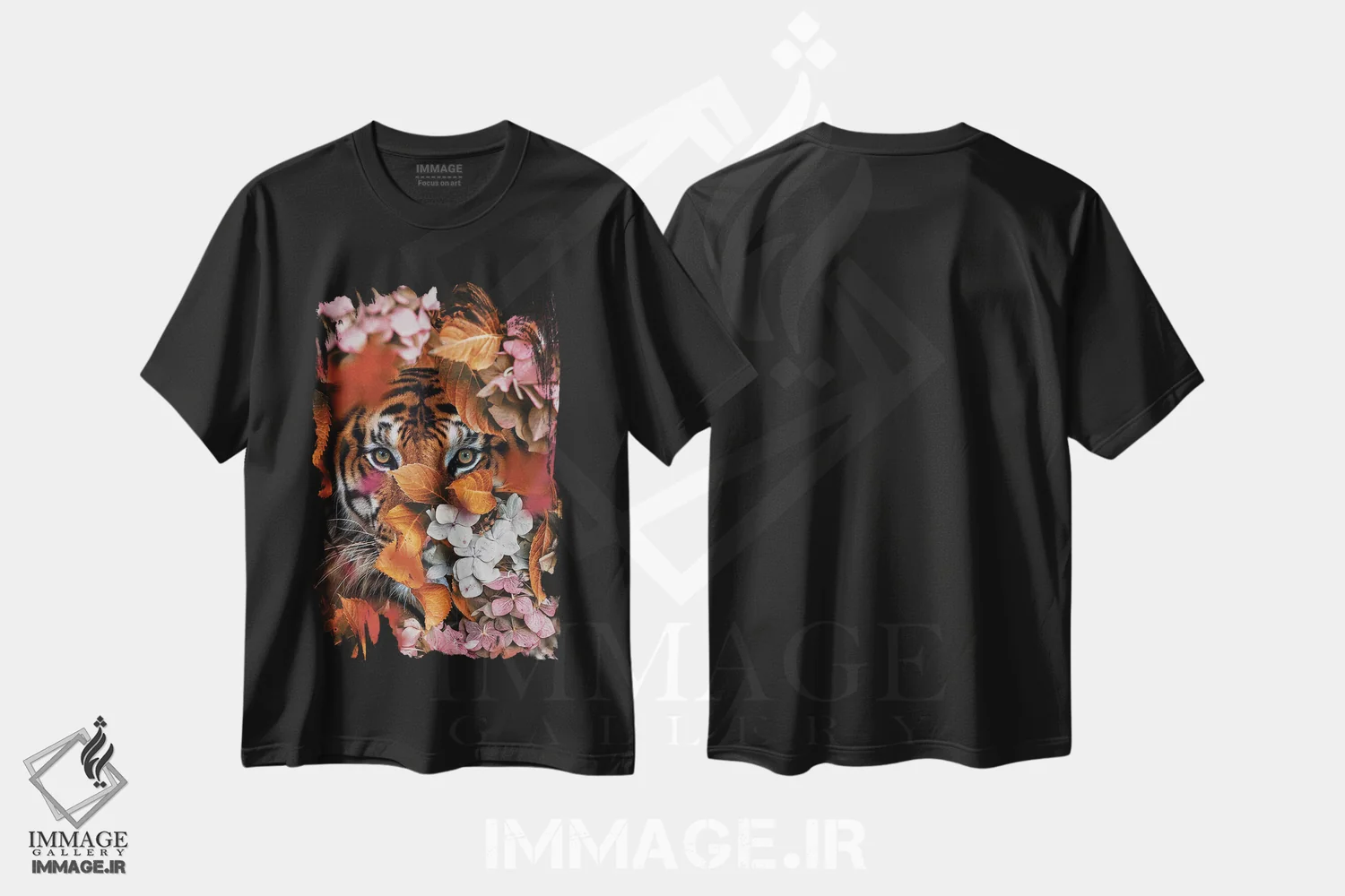 تیشرت مشکی طرح دار هر بار عاشق می شوم، عکاسی ترکیبی اثر کارن کانتوک | immage.ir