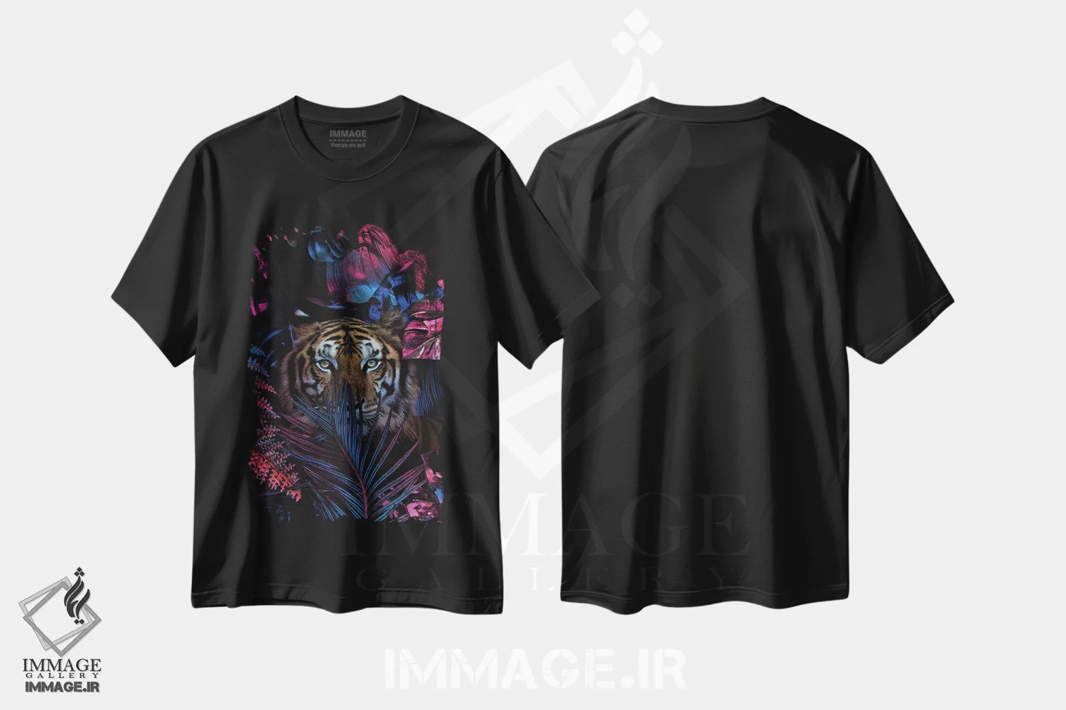 تیشرت مشکی طرح دار حاضرم نه زندگی با تو بگذرانم، عکاسی ترکیبی اثر کارن کانتوک | فروشگاه ایماژ